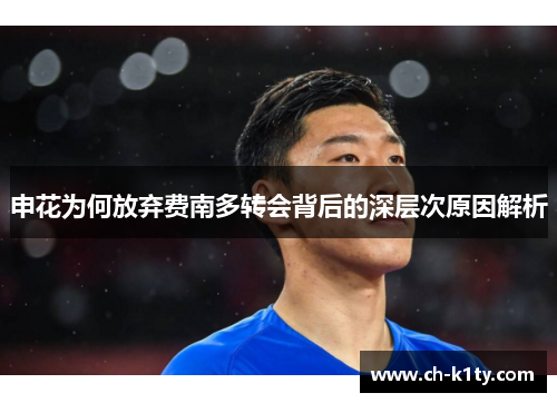 申花为何放弃费南多转会背后的深层次原因解析